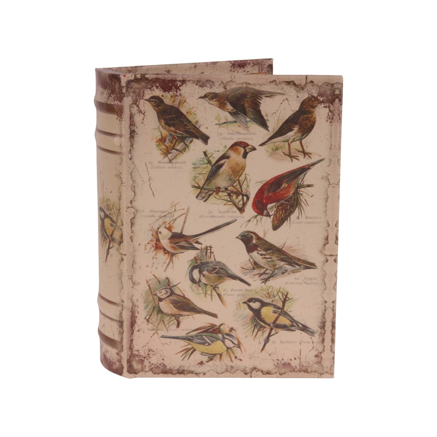 Opbergboek Vogels 20 cm - Beige