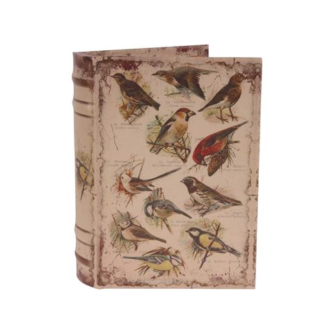 Opbergboek Vogels 20 cm - Beige