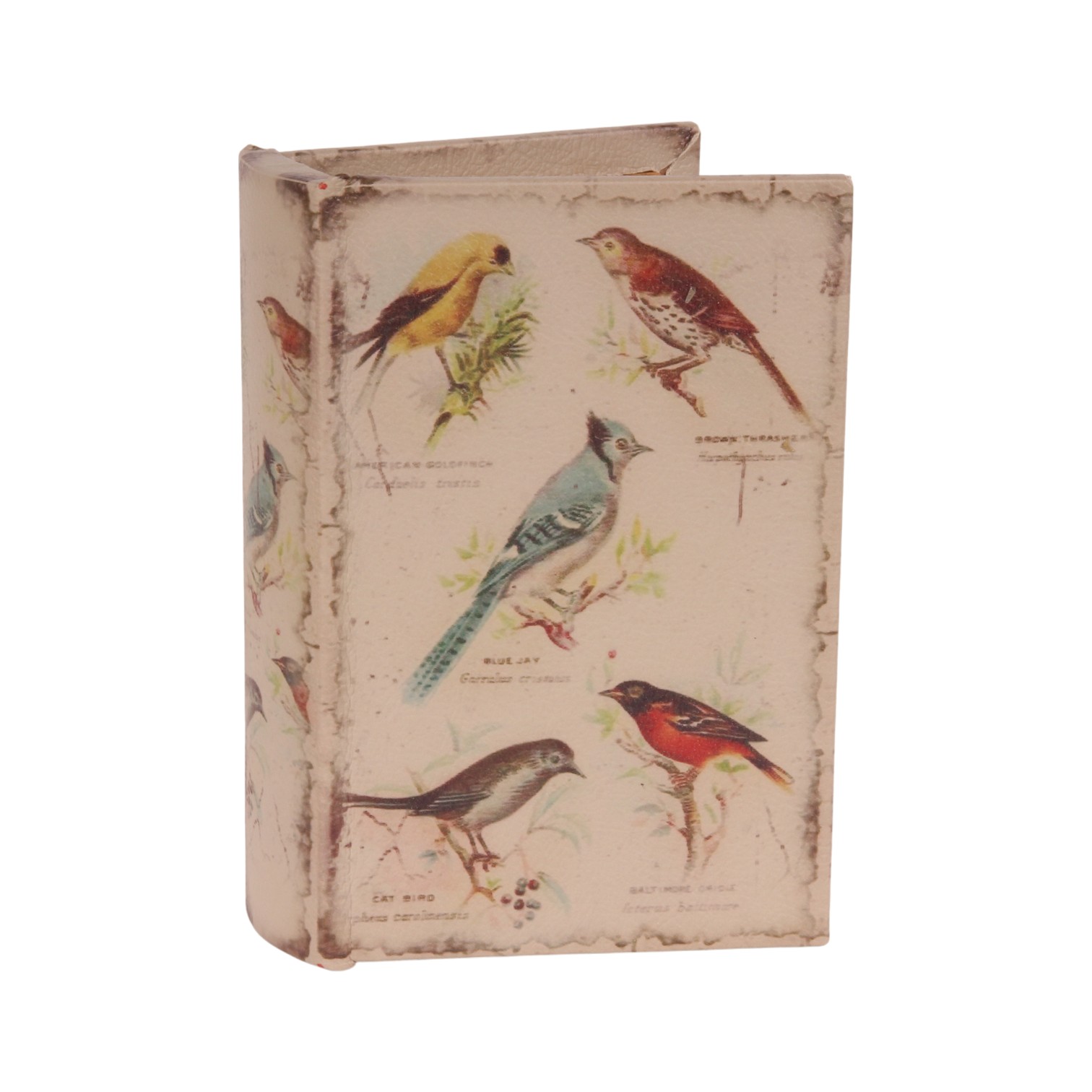 Opbergboek Vogels 15 cm - Beige