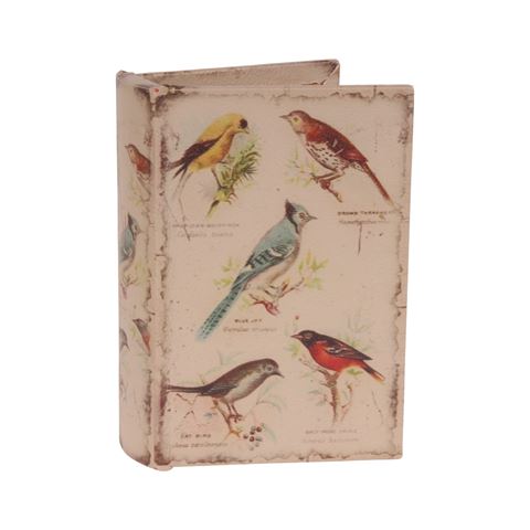 Opbergboek Vogels 15 cm - Beige