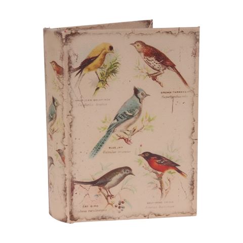 Opbergboek Vogels 20 cm - Beige