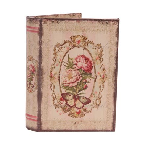 Opbergboek Bloemen 20 cm - Roze