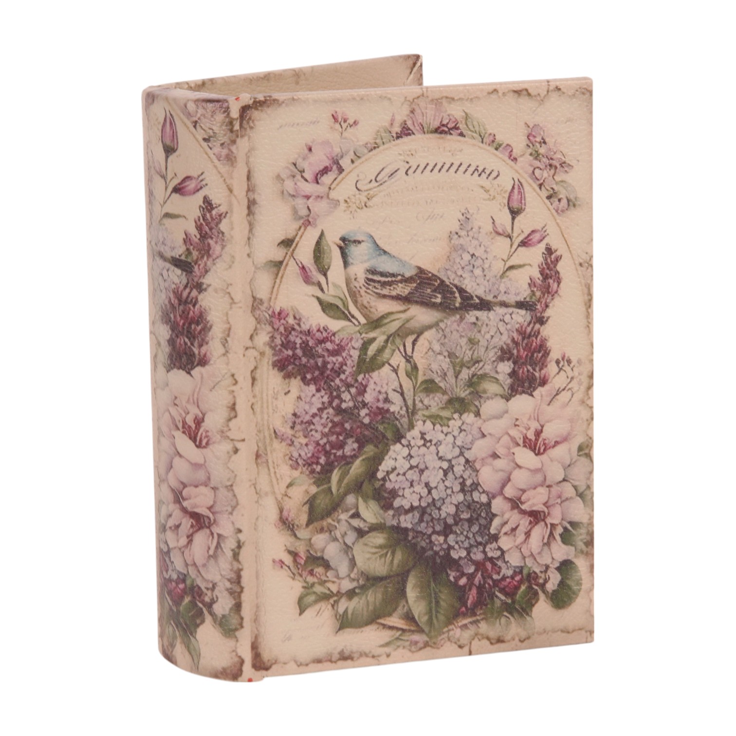 Opbergboek Bloemen 15 cm - Paars