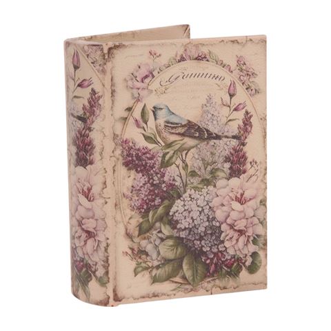 Opbergboek Bloemen 15 cm - Paars