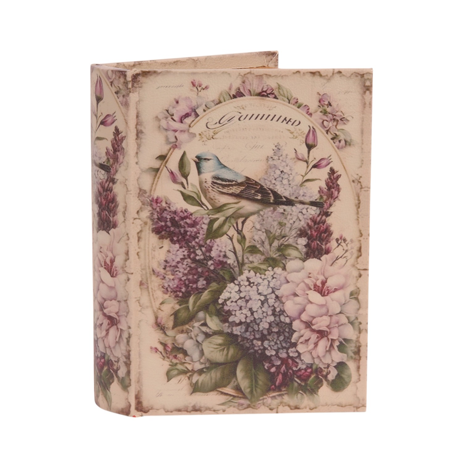 Opbergboek Bloemen 20 cm - Paars