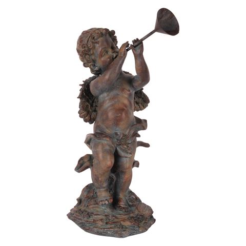 Angel Figurine 38 cm - Brown antique - Resin