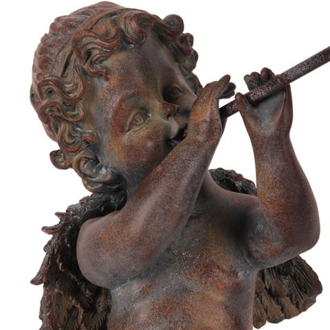 Angel Figurine 38 cm - Brown antique - Resin