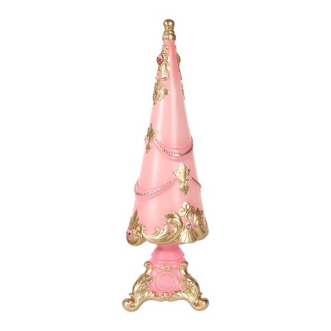 Christmas Tree 35,8 cm - Pink - Resin