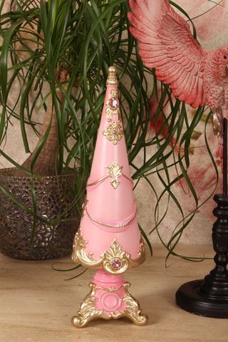Christmas Tree 35,8 cm - Pink - Resin
