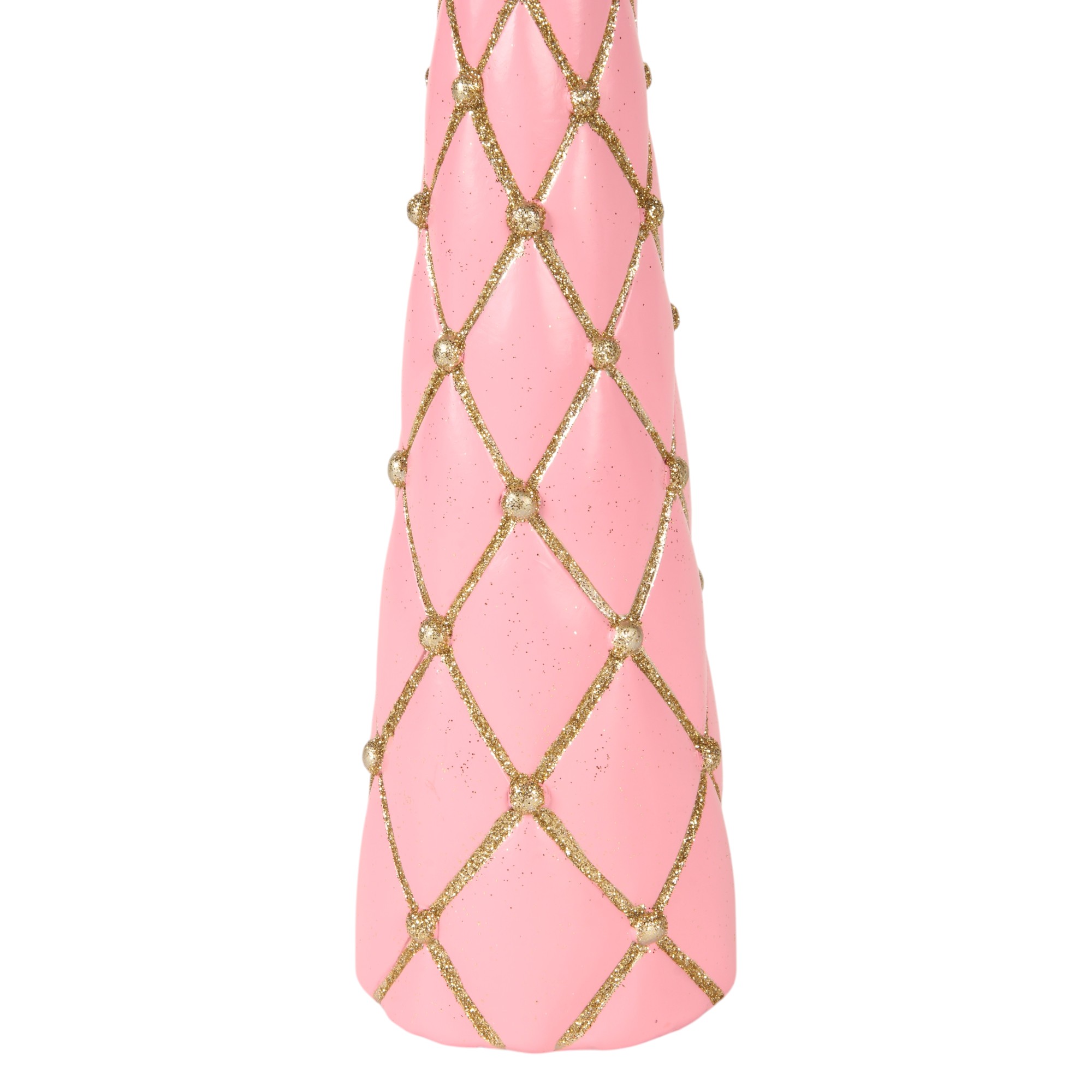 Kerstboom 35,8 cm - Roze - Resin