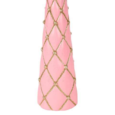 Kerstboom 35,8 cm - Roze - Resin