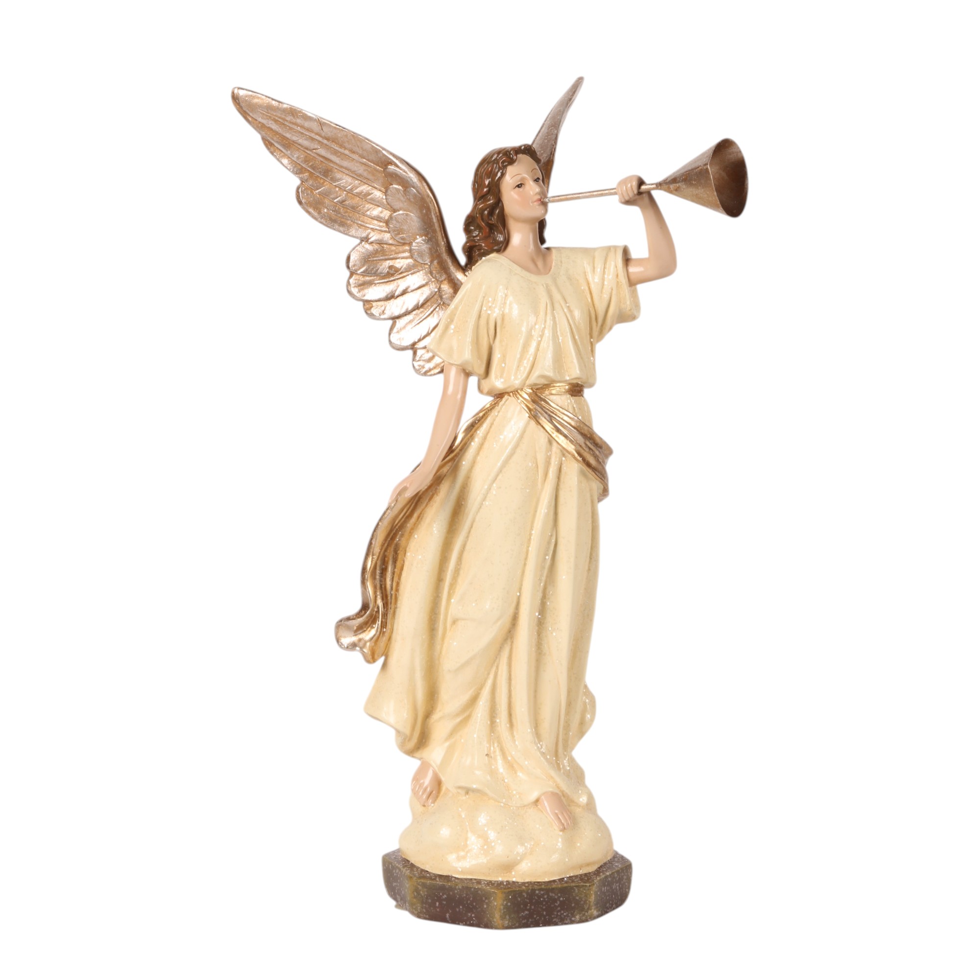 Engel Beeldje 40,5 cm - Beige - Resin