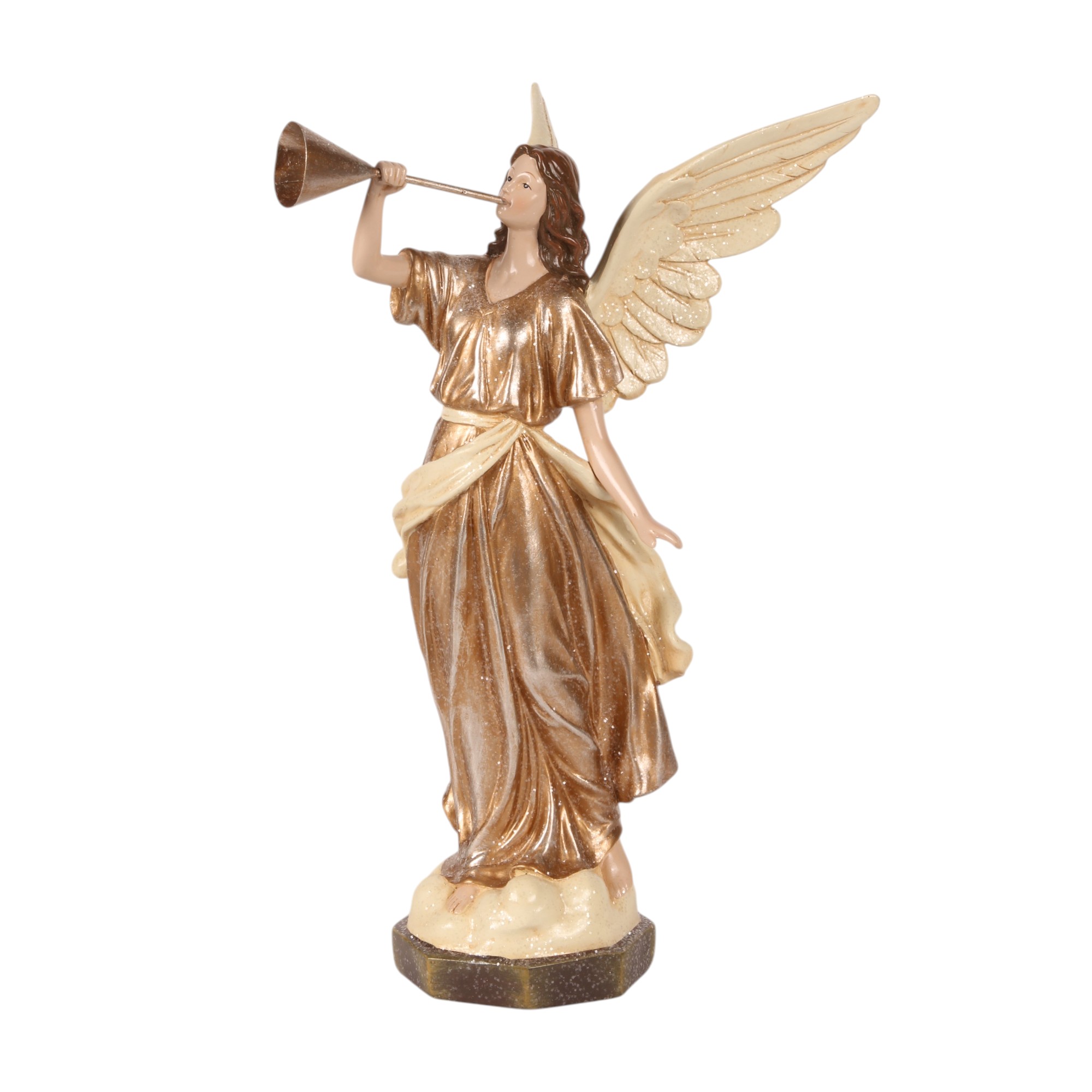 Engel Beeldje 41 cm - Beige - Resin