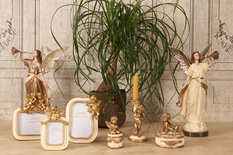 Engel Beeldje 41 cm - Beige - Resin