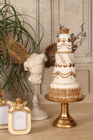 Decoration Tree Cake 46 cm - Gold - Resin