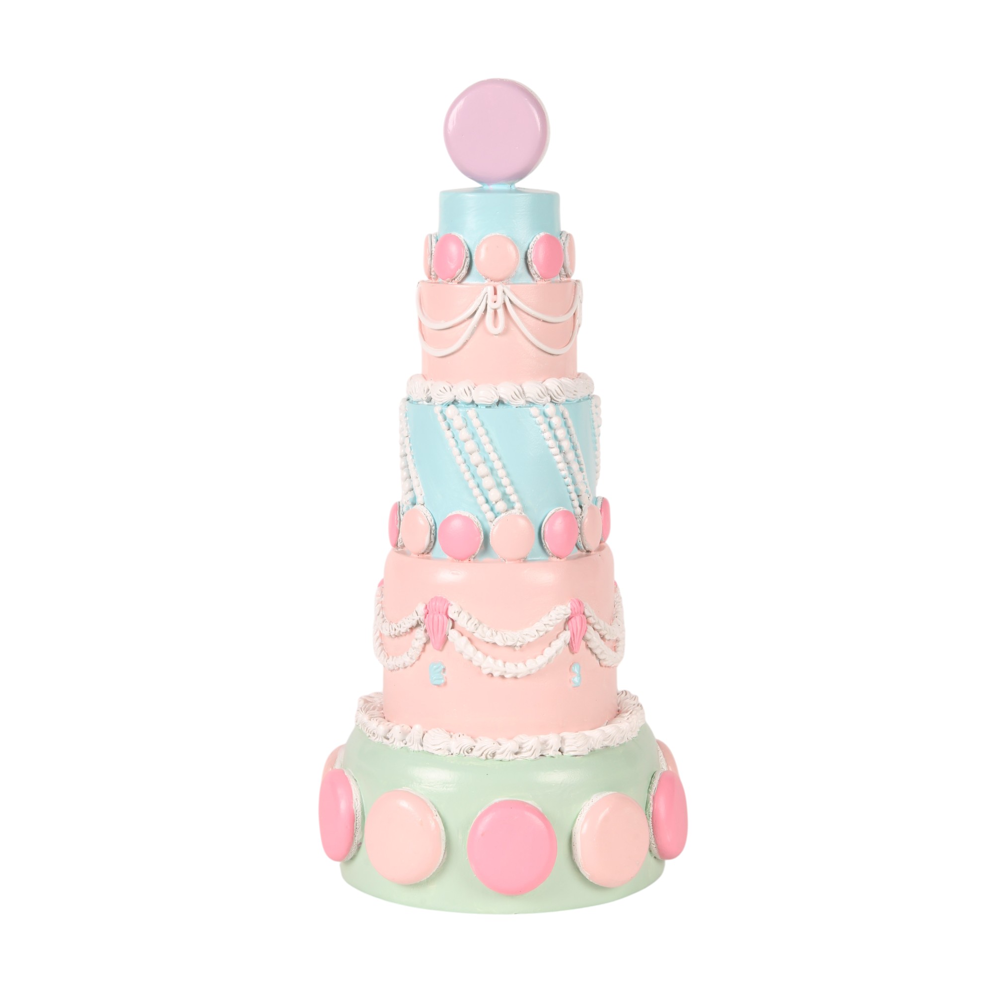 Decoration Tree Cake 33,5 cm - Pink - Resin