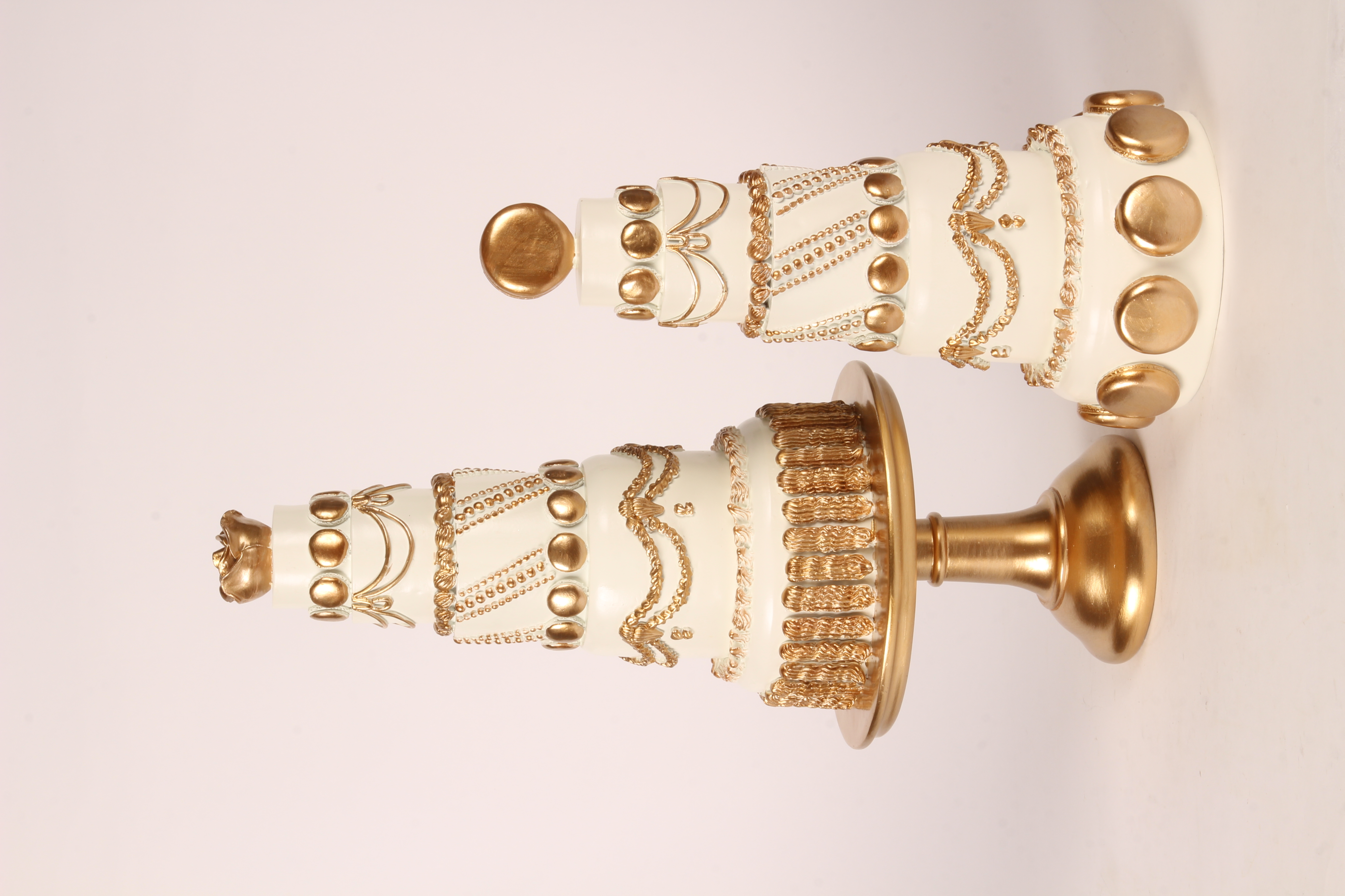 Decoratie Beeld Taart - 33,5 cm - Goud - Rsin