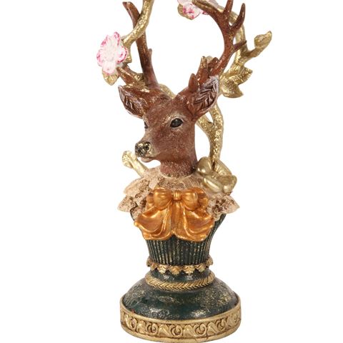 Kandelaar Hert 30 cm - Goud - Resin