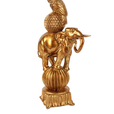Kandelaar Olifant 27 cm - Goud - Resin