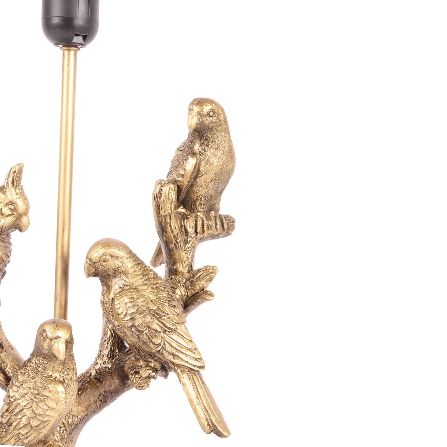 Tafellamp Voet Vogels 44 cm - Goud - Resin