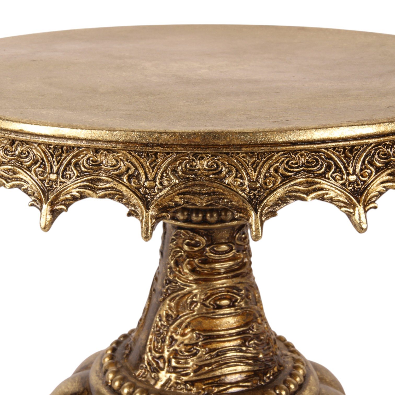 Taartenplateau 30 cm - Goud - Resin