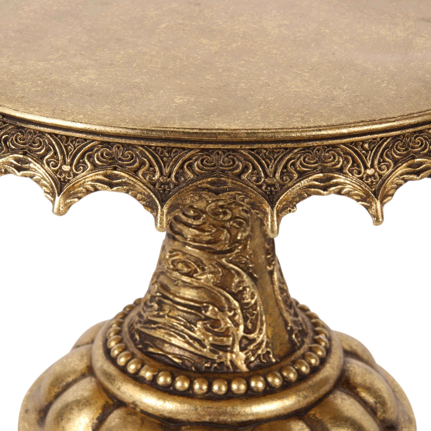 Taartenplateau 20 cm - Goud - Resin