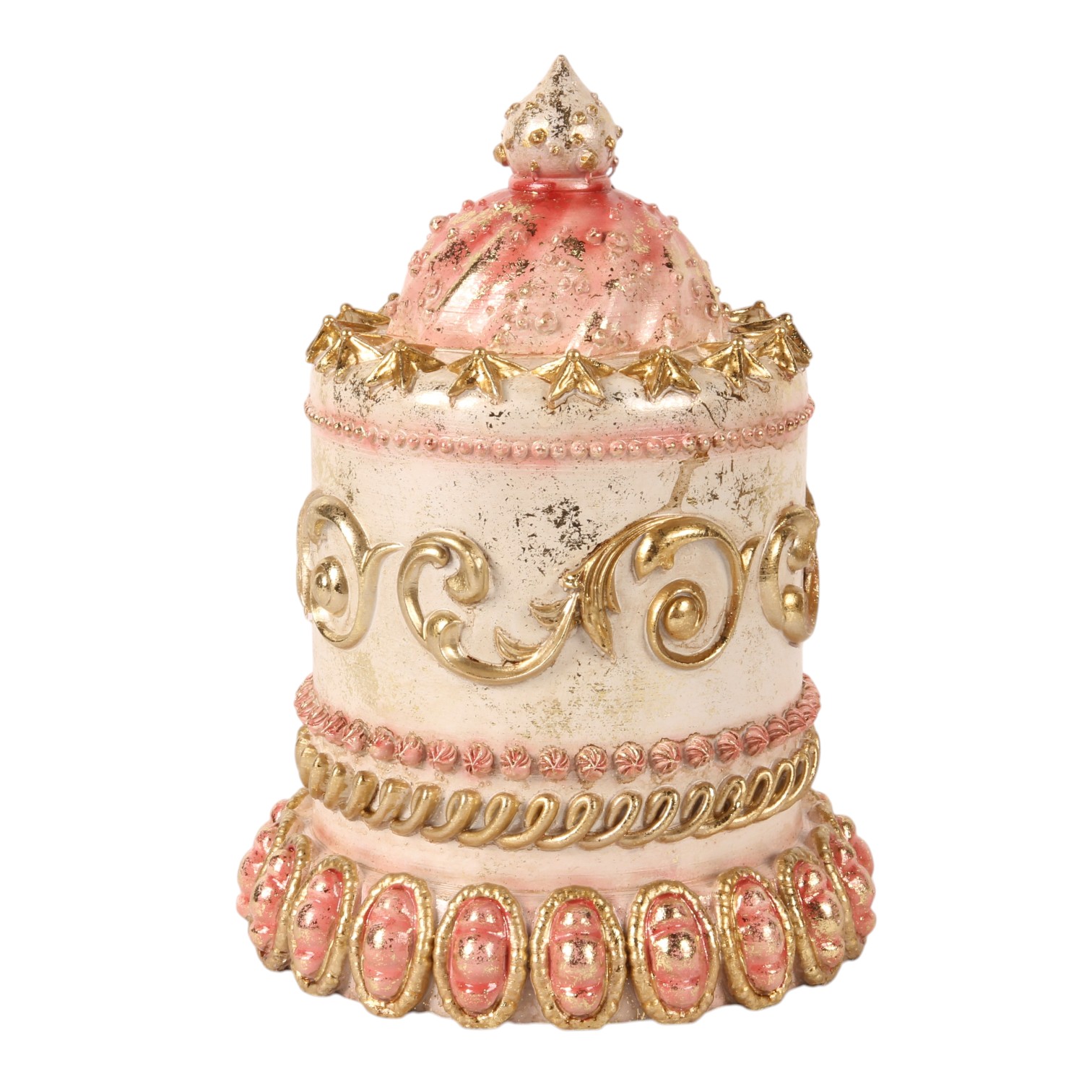 Decoratie Taart 23 cm - Roze - Resin