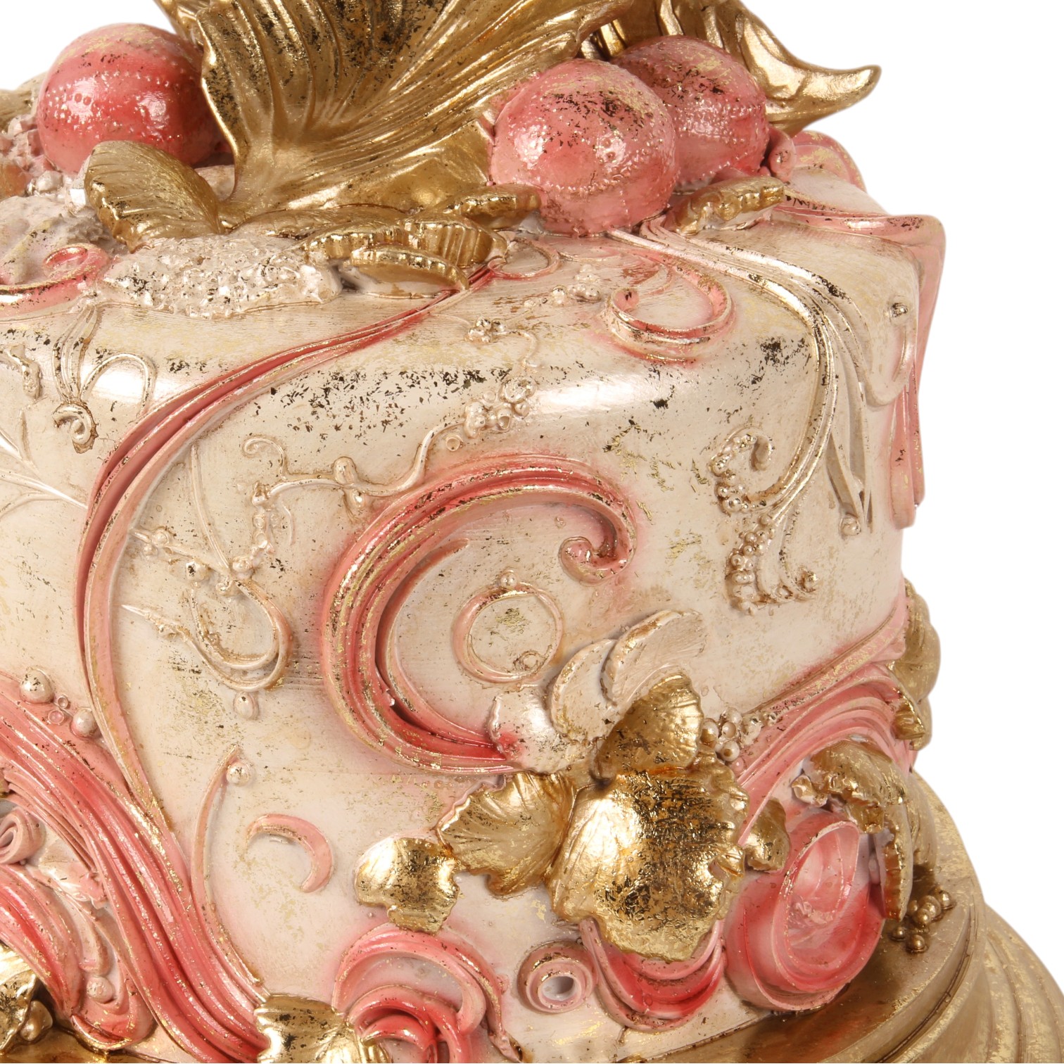 Decoratie Taart 31 cm - Roze - Resin