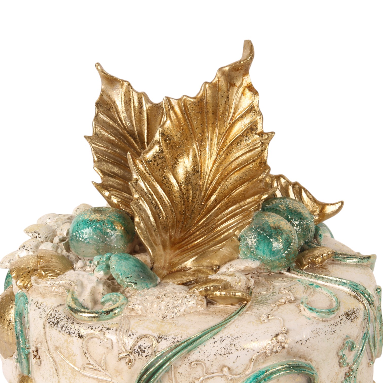 Decoratie Taart 31 cm - Blauw - Resin