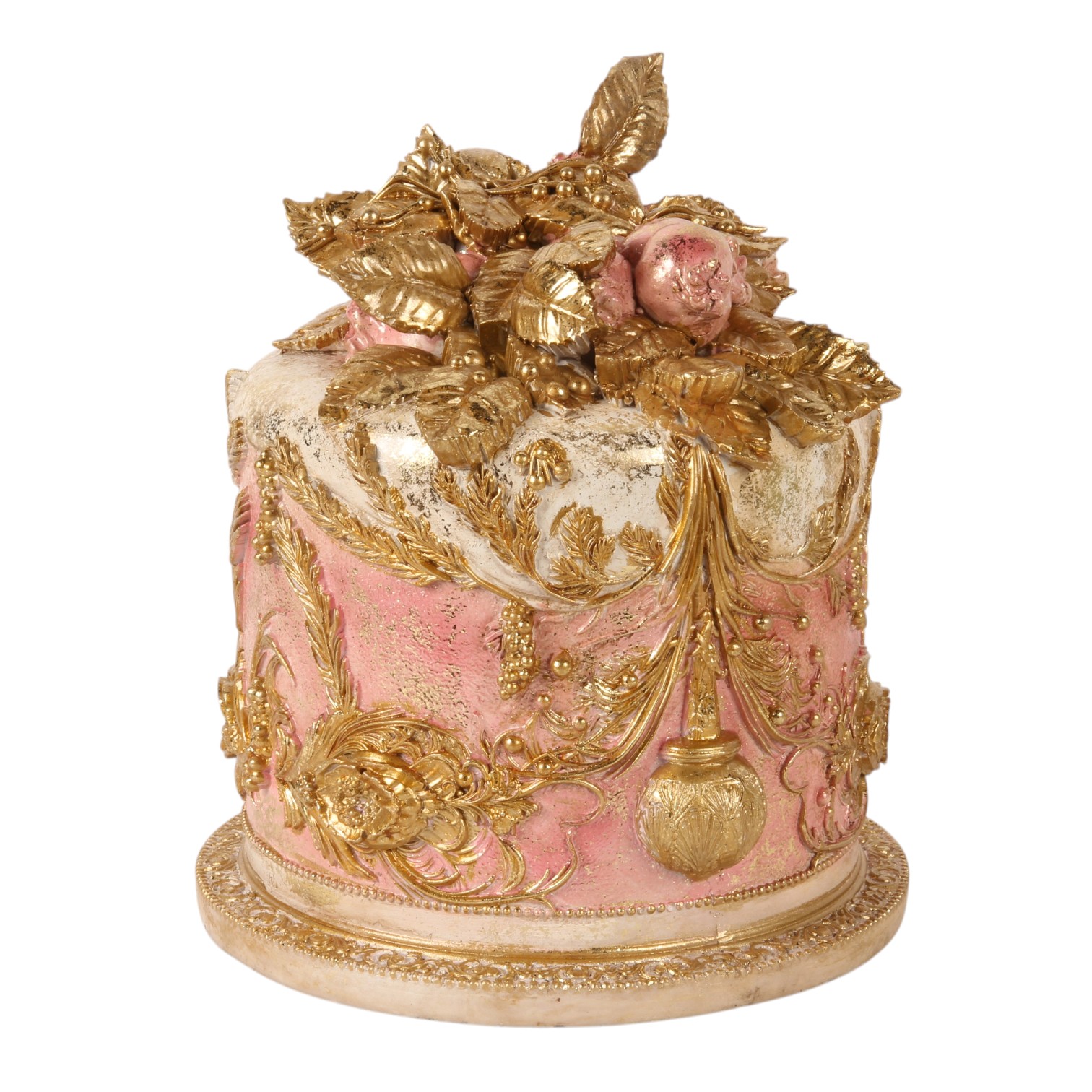Decoratie Taart 24 cm - Roze - Resin