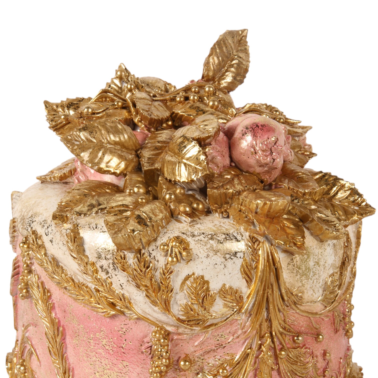 Decoratie Taart 24 cm - Roze - Resin