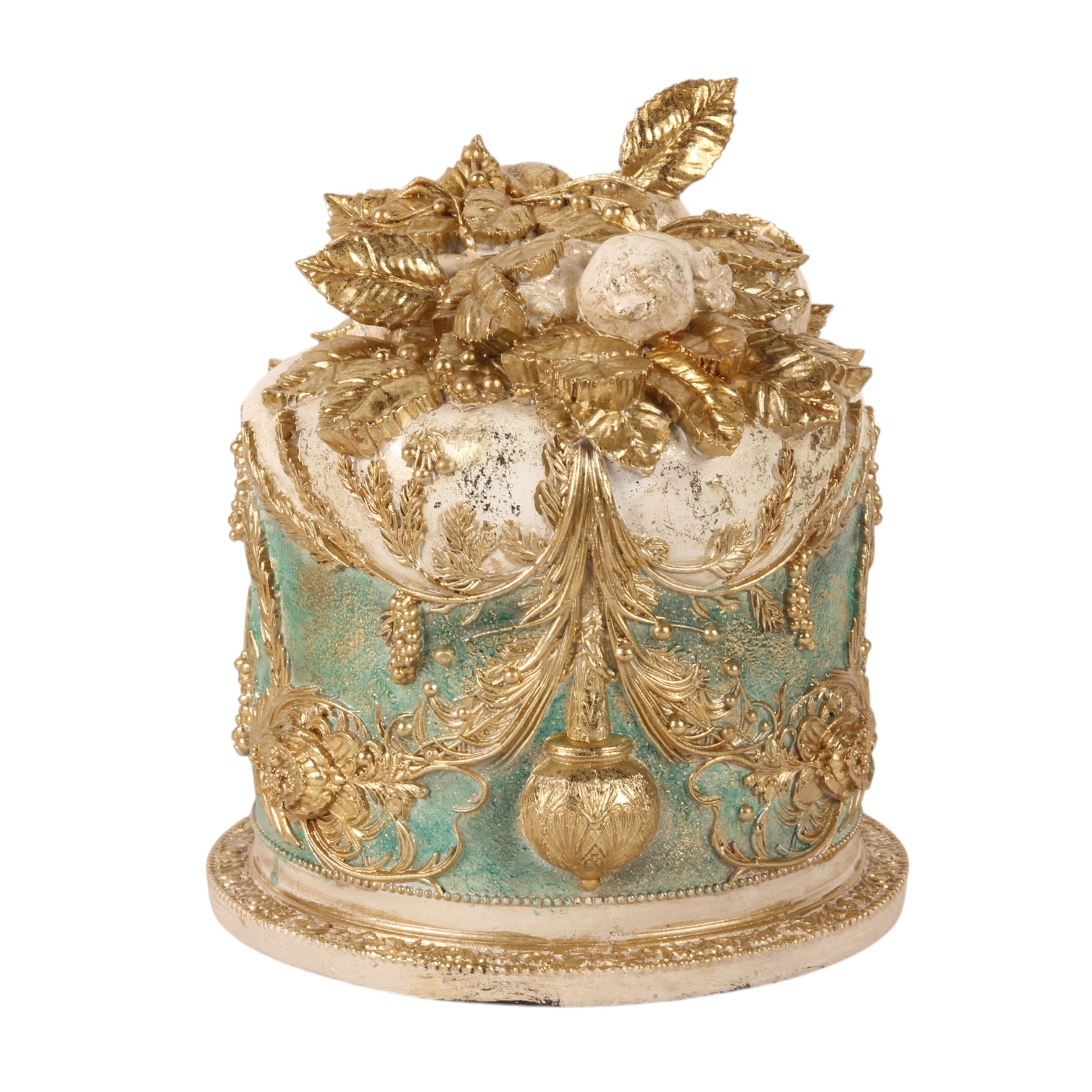 Decoratie Taart 24 cm - Blauw - Resin