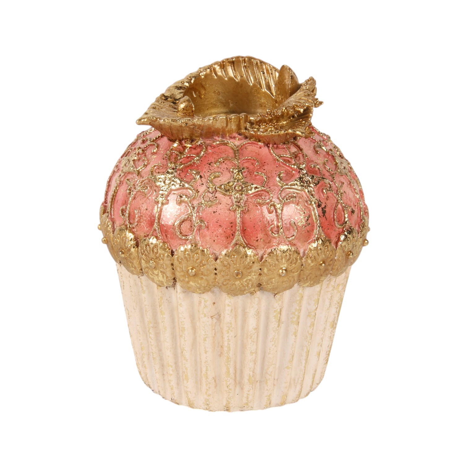 Kandelaar Cake 9,5 cm - Roze - Resin