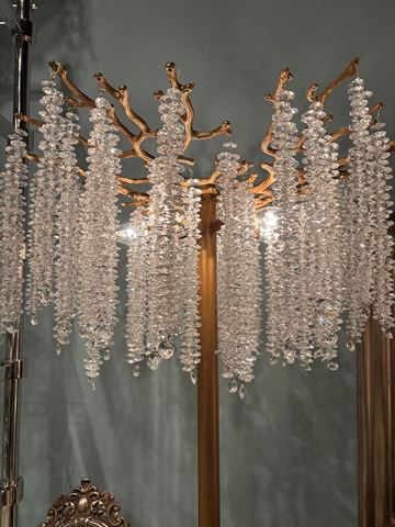 Tafellamp Waterfall 85 cm - Goud - Glas