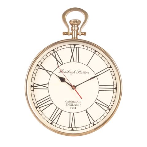 Wandklok 41 cm - Goud - Rond - Staal/Aluminium