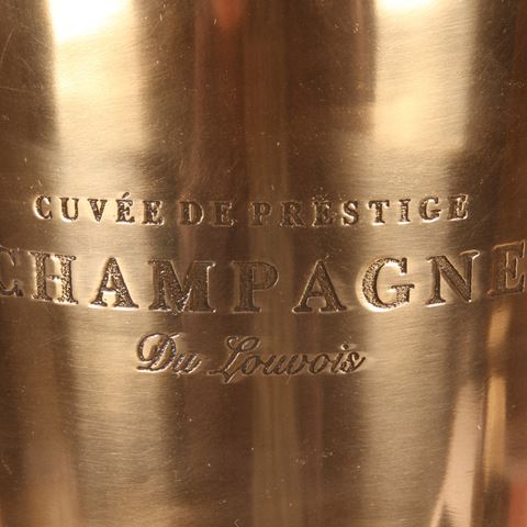 Wine Cooler on Stand 66 cm - Gold - Aluminium