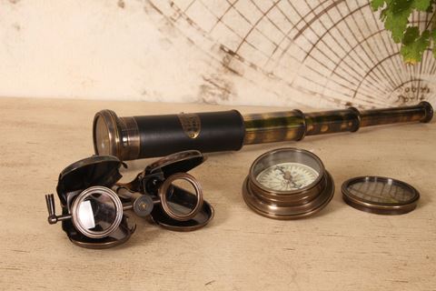 Verrekijker 12,5 cm - Goud - Messing