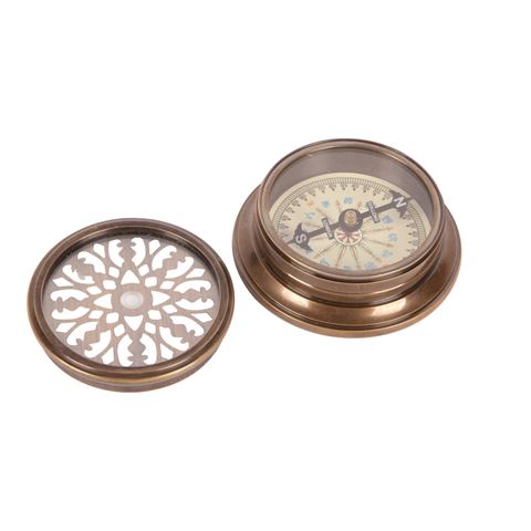 Decoratief Kompas 8 cm - Goud - Messing
