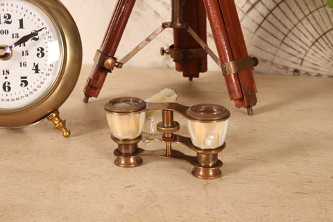 Binocular 18 cm - Gold/White - Brass