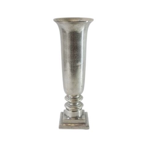 Vaas 61 cm - Zilver - Aluminium
