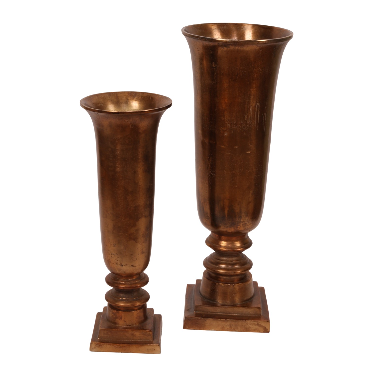 Vaas 61 cm - Antiek brons - Aluminium