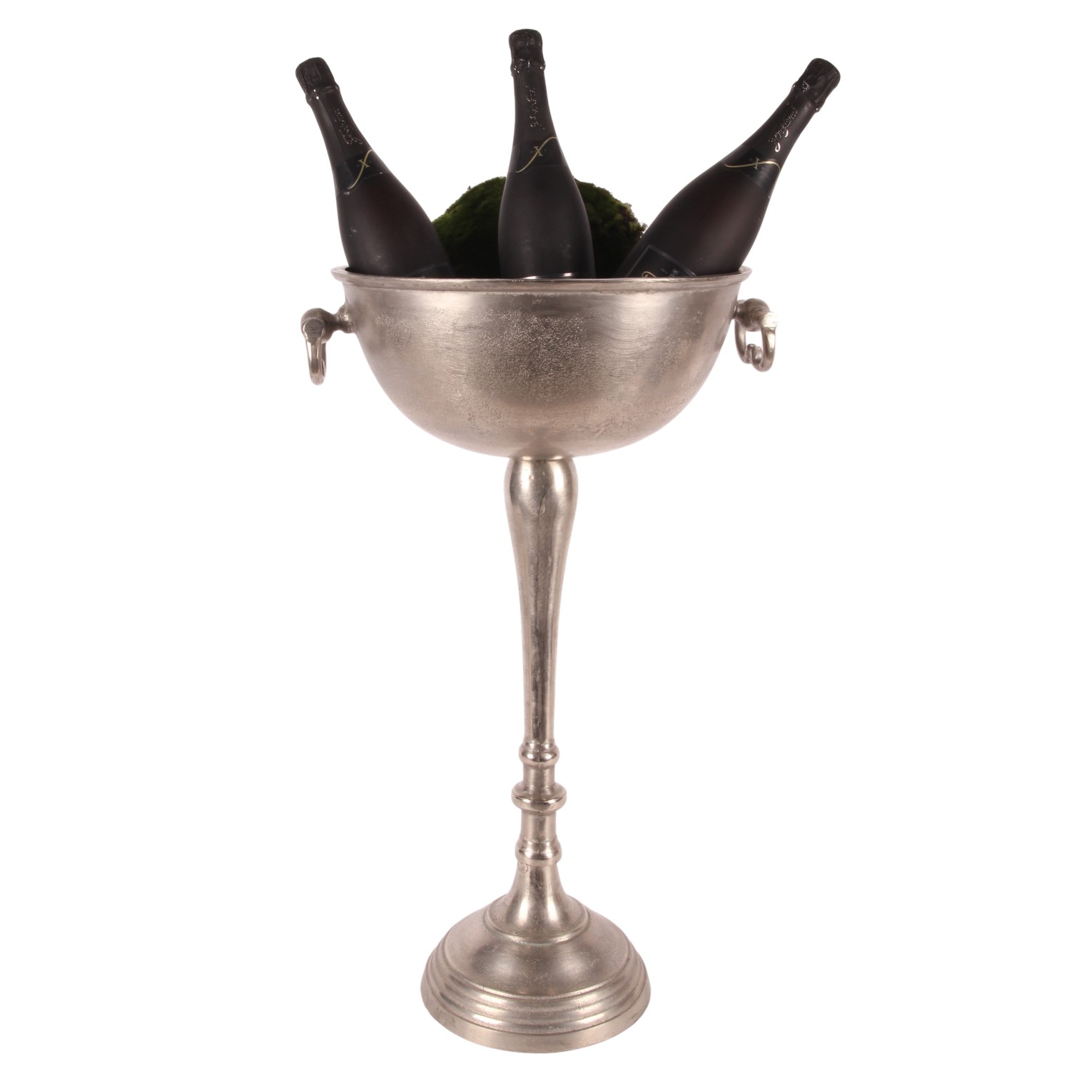 Schaal op voet 73 cm - Zilver - Aluminium