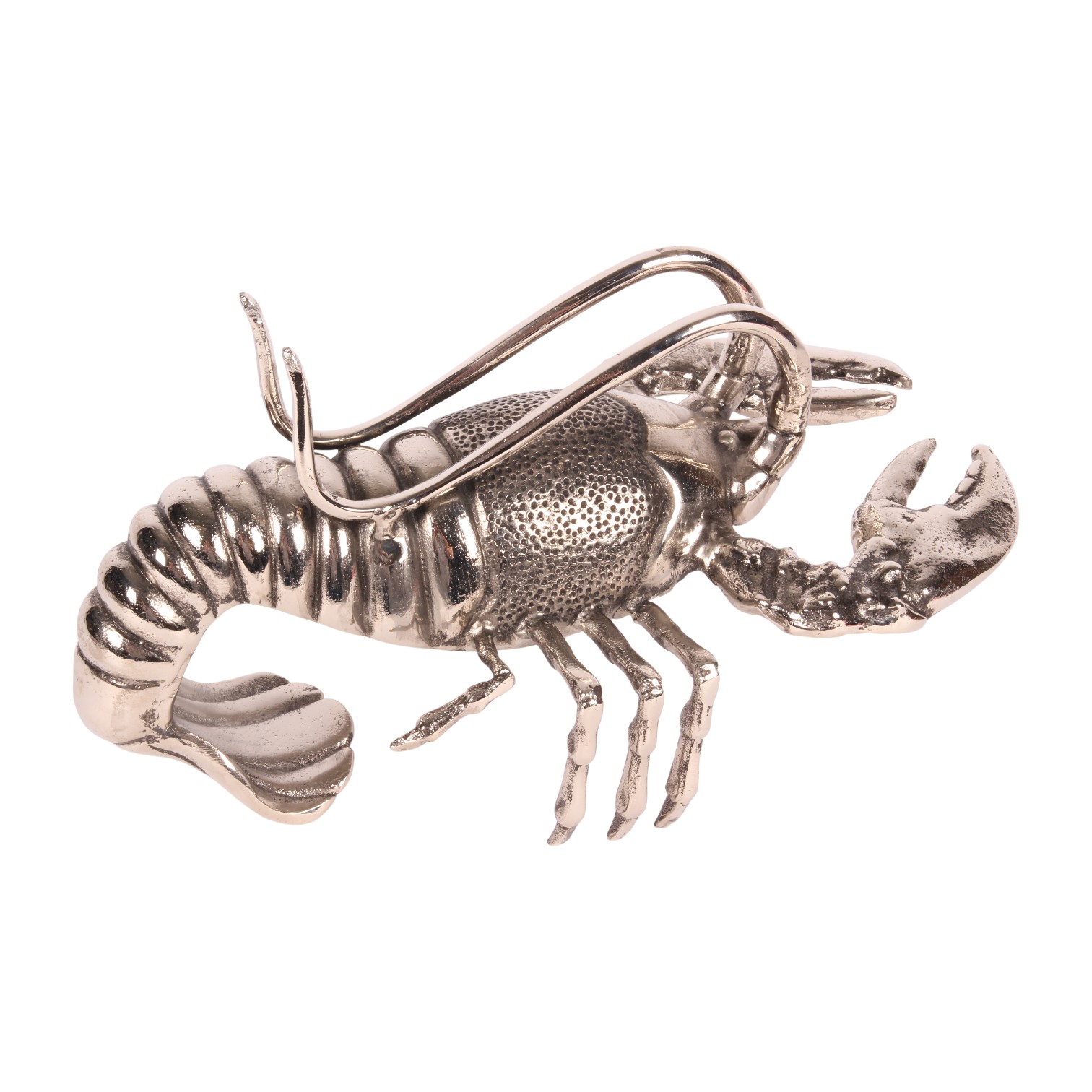 Bottle Holder Lobster 41 cm - Silver - Aluminium