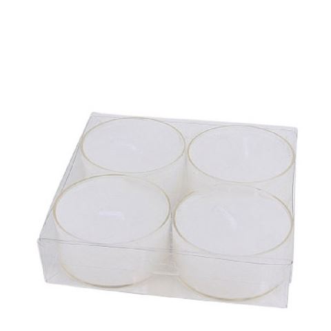 Tealights 4 pcs - White