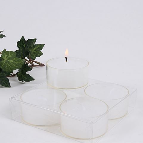 Tealights 4 pcs - White
