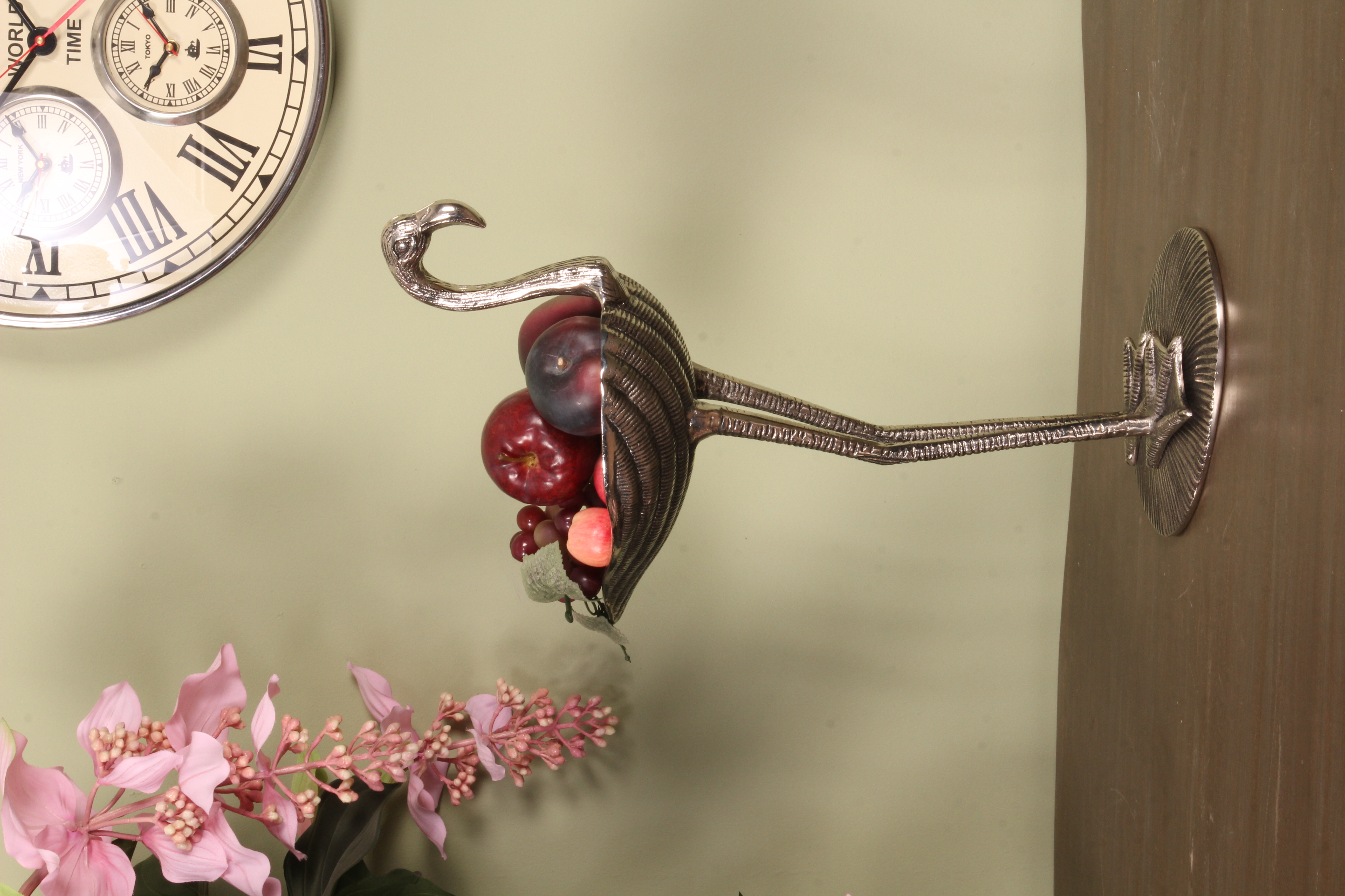 Bowl Flamingo 76 cm - Silver - Aluminium