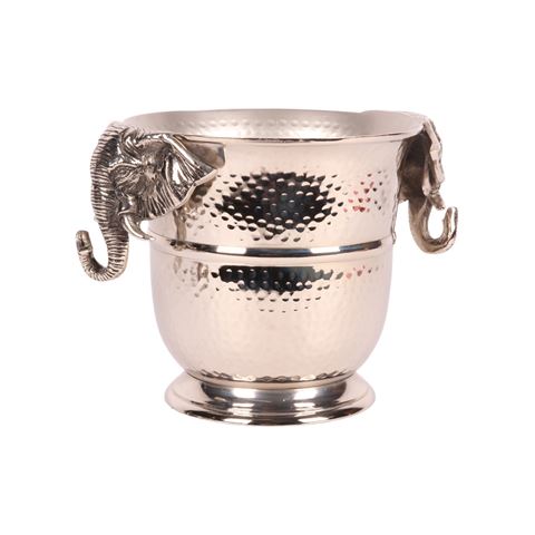 Wine Cooler Elephant 22 cm - Silver - Aluminium