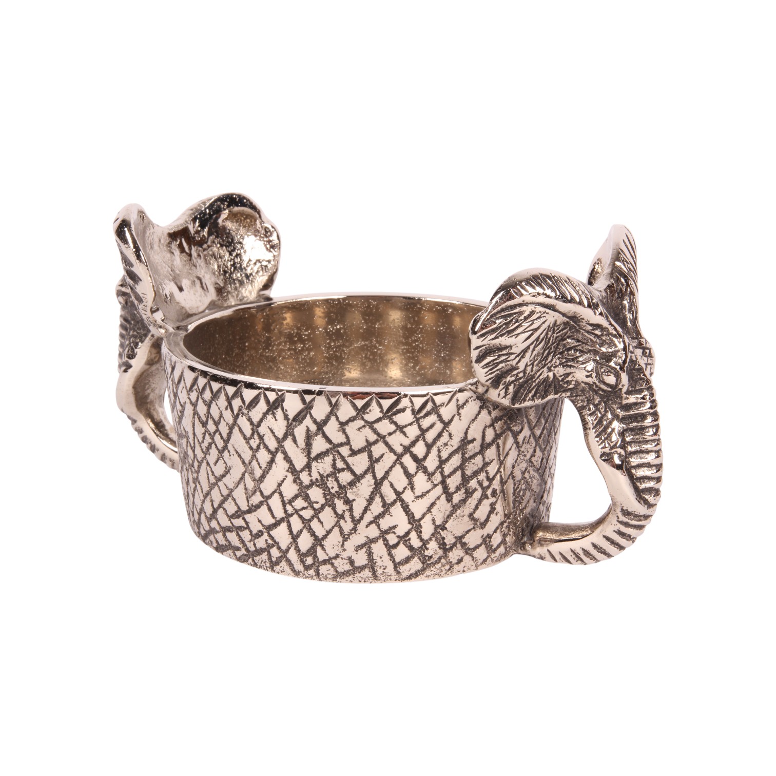 Bottle Holder Elephant 9 cm - Silver - Aluminium