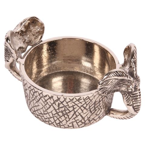 Bottle Holder Elephant 9 cm - Silver - Aluminium