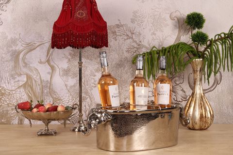 Lampenkap Victorian Dome 26 cm - Rood - Stof